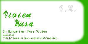 vivien musa business card